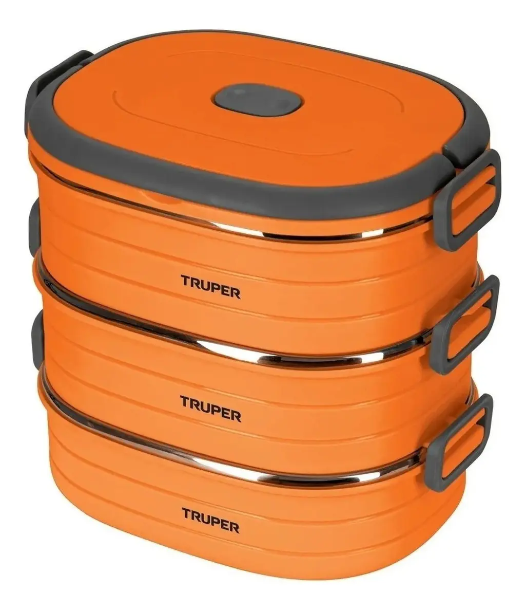 TRUPER LONCHERA TERMICA CON 3 CONTENEDORES DE ACER0