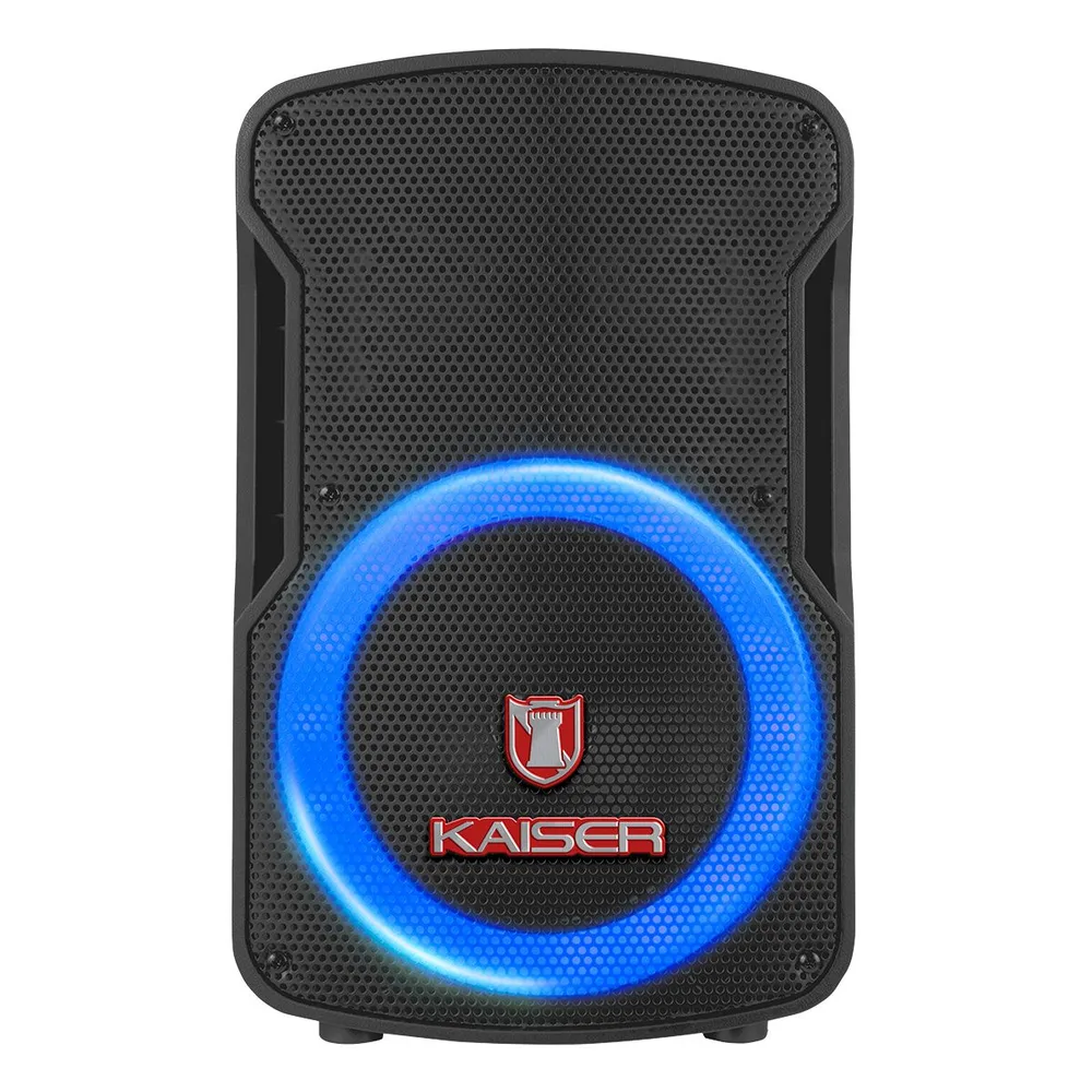 KAISER BOCINA RECARGABLE DE 8 PULGADAS CON BT/FM/MICROFONO/REC/REMOTO