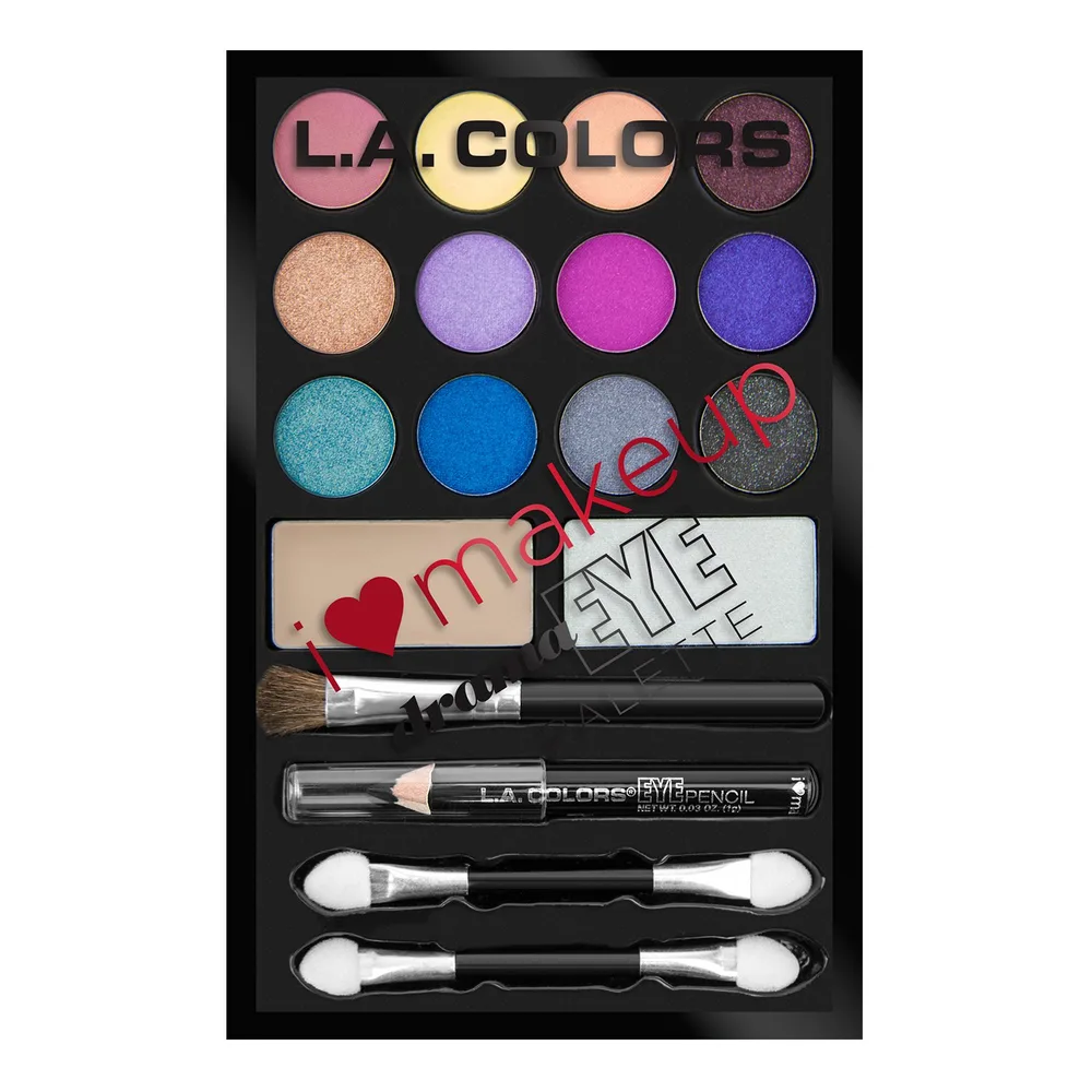 L.A. COLORS  SOMBRAS PARA OJOS 12 COLORES