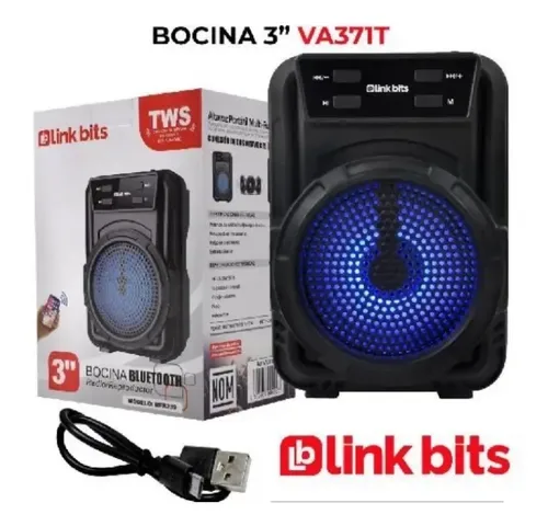 LINK BITS BOCINA 3" BLUETOOTH