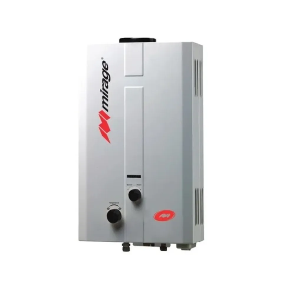 MIRAGE BOILER SERIE FLUX BASICO A  GAS L.P.  CAPACIDAD DE  4.3 L/MIN