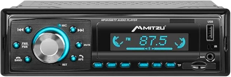 MITZU AUTOESTEREO BLUETOOTH USB/AUX/RADIO/SD  1 DIN