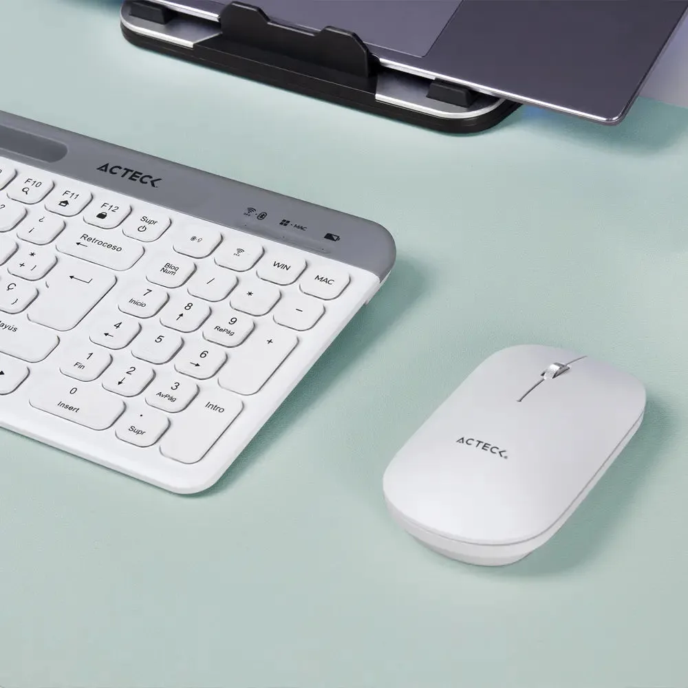 ACTEC KIT TECLADO Y MOUSE BLANCO AC-936262