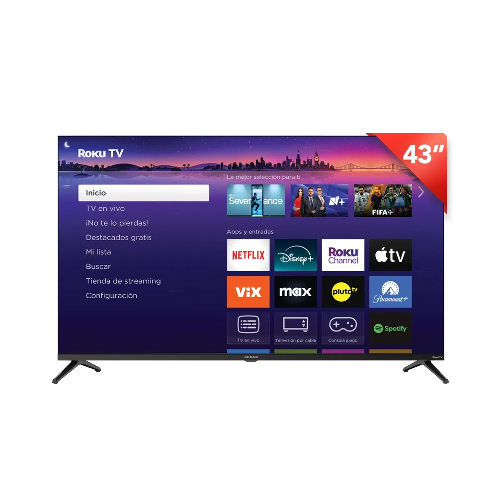 AIWA TV 43" SMART ROKU LED FULL HD 1080P