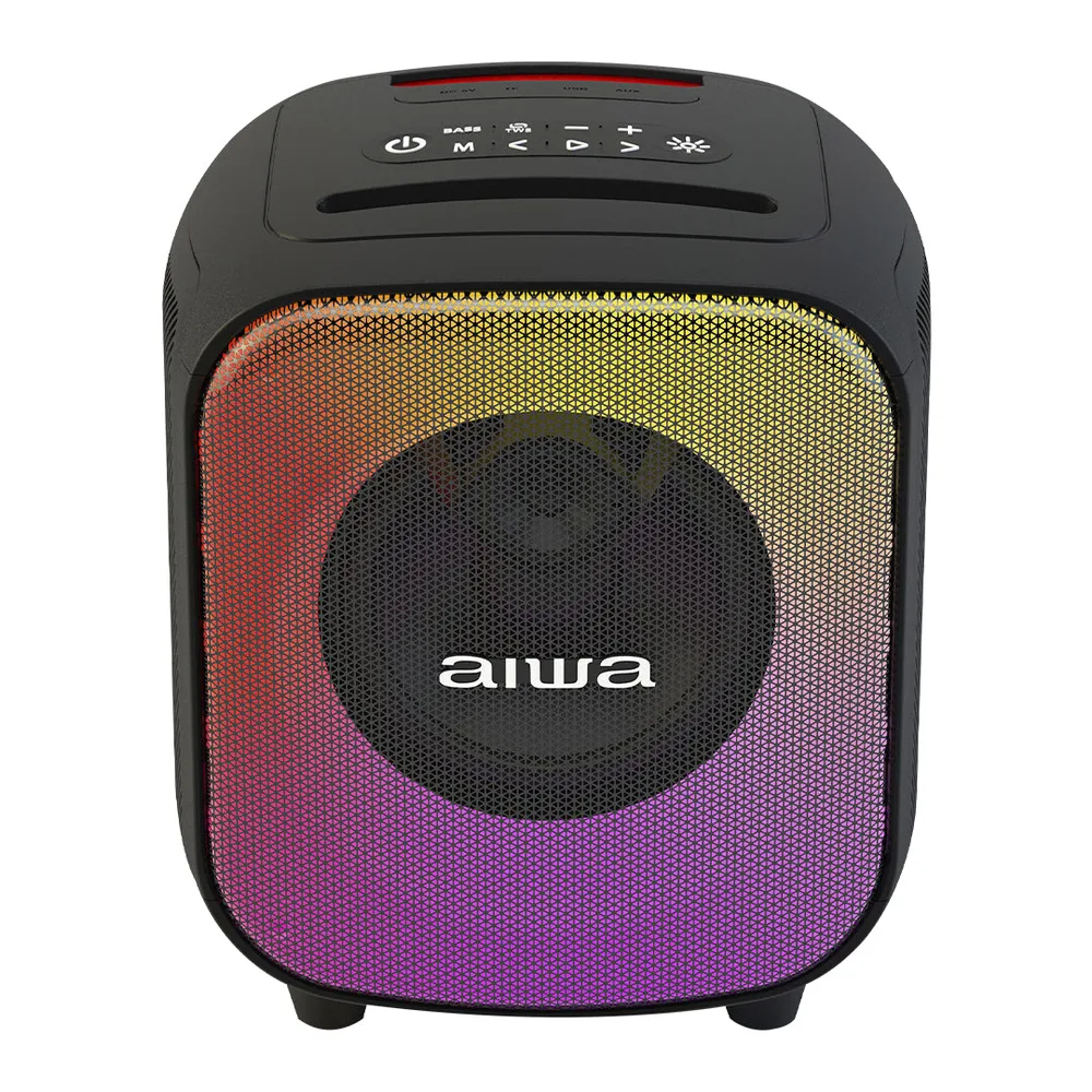 AIWA BOCINA PORTATIL BT/ RADIO FM/ 40W RMS TWS, LED LIGHT
