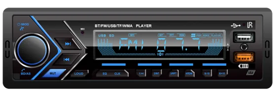 AUDIO BLACK ESTEREO 1 DIN,FM,USB,SD,MP3,BT,5OW X4, 7 COLORES