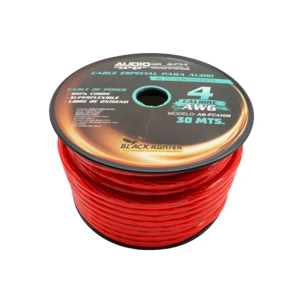 AUDIO BLACK CABLE DE CORRIENTE CALIBRE 4 , 30 M