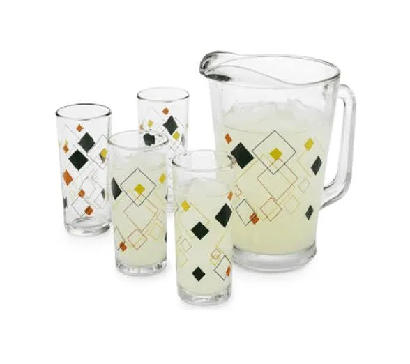 CRISA JUEGO DE AGUA 5 PIEZAS ROMBOS