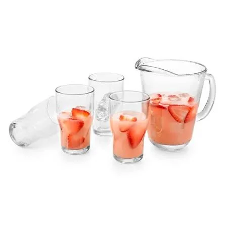 CRISA JUEGO AGUA MUNICH JARRA 4 VASOS DE CRISTAL 1721107