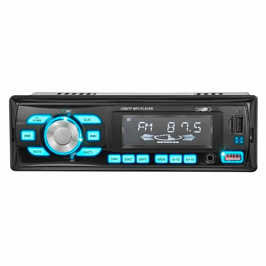 DABB AUTOESTEREO BLUETOOTH USB/AUX/RADIO/SD  1 DIN