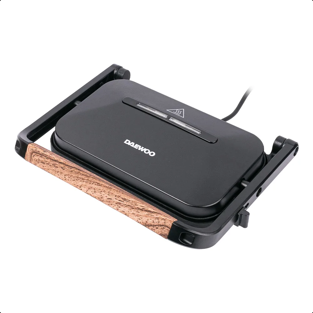 DAEWOO PANNINI GRILL CON MADERA NG