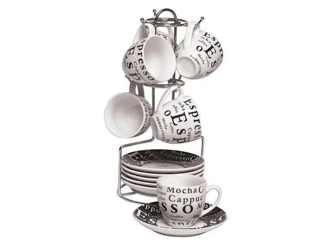 GIBSON EXPRESSO  EXPRESSIONS 12 PC 3OZ ESPRESSO SET