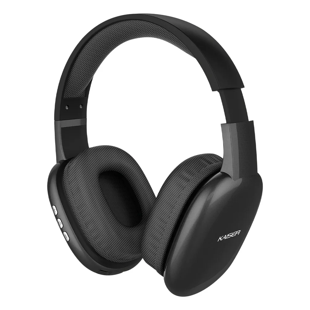 KAISER AUDIFONO DE DIADEMA CON BT/MICRO SD/ NEGRO
