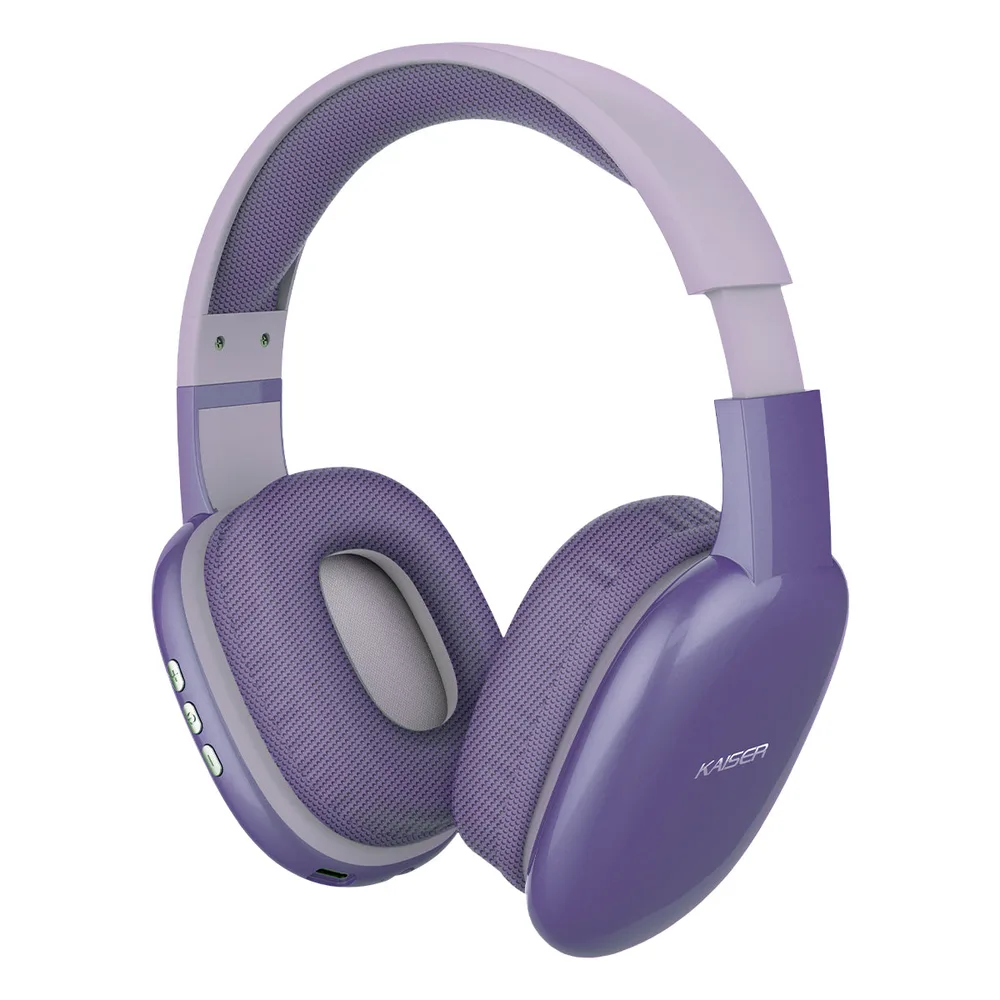KAISER AUDIFONO DE DIADEMA  RECARGABLE/BT/MIC/SD/MANOS LIBRES COLOR MORADO