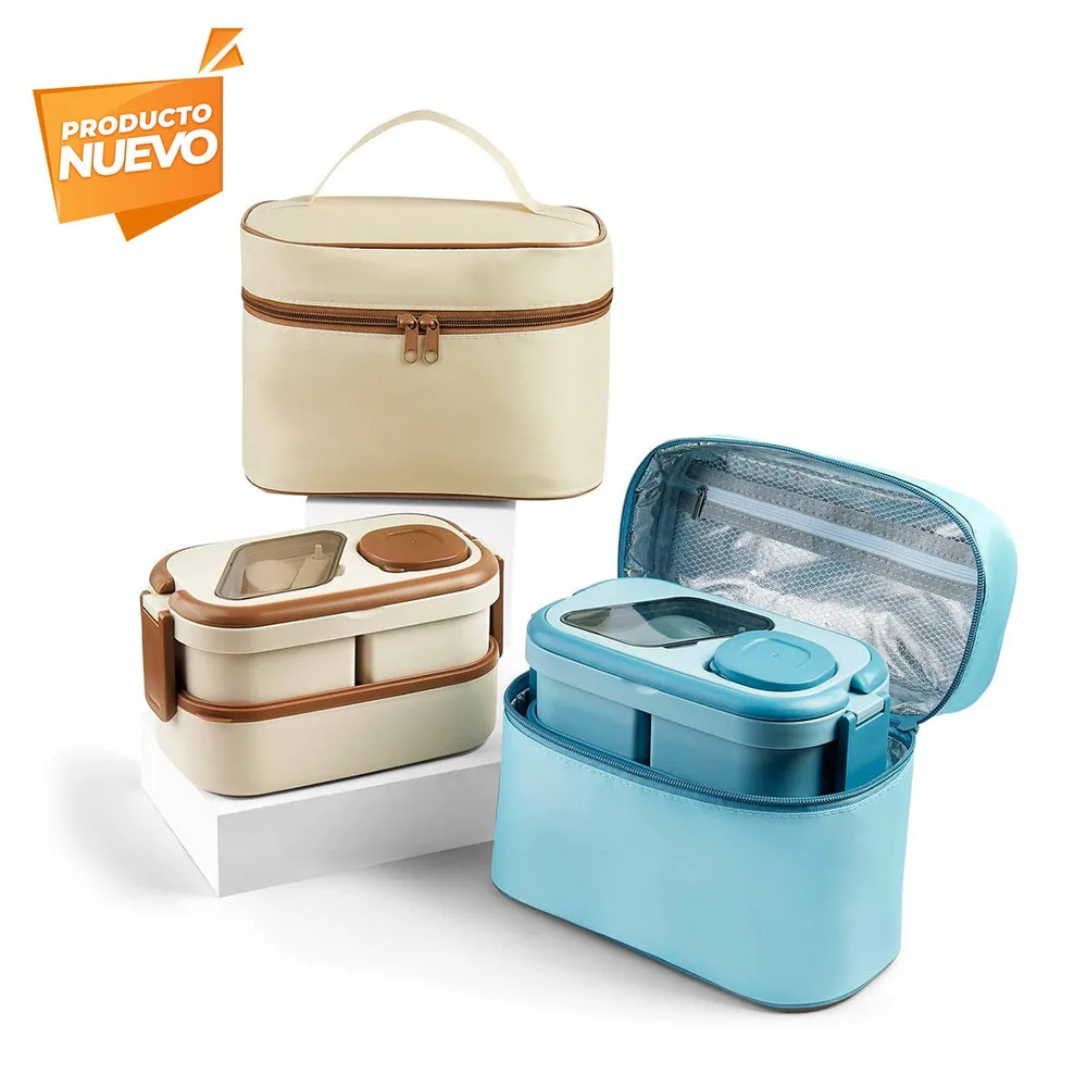 SET DE LONCHERA  PORTAVIANDAS AMANDA CAPACIDAD 1.6LITROS