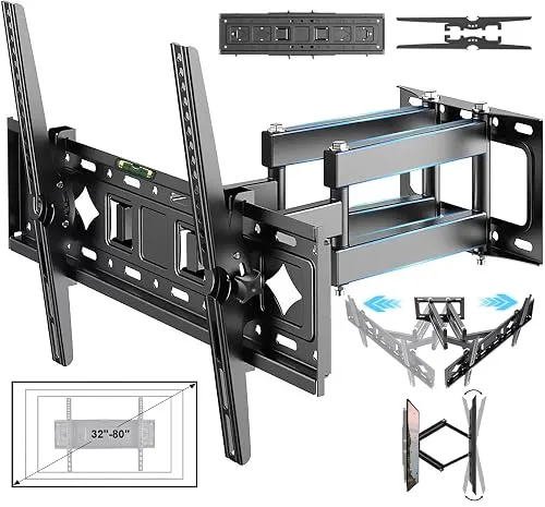MITZU SOPORTE UNIV 32'' A 75'' 65K DOBLE BRAZO 120 INCLINACION