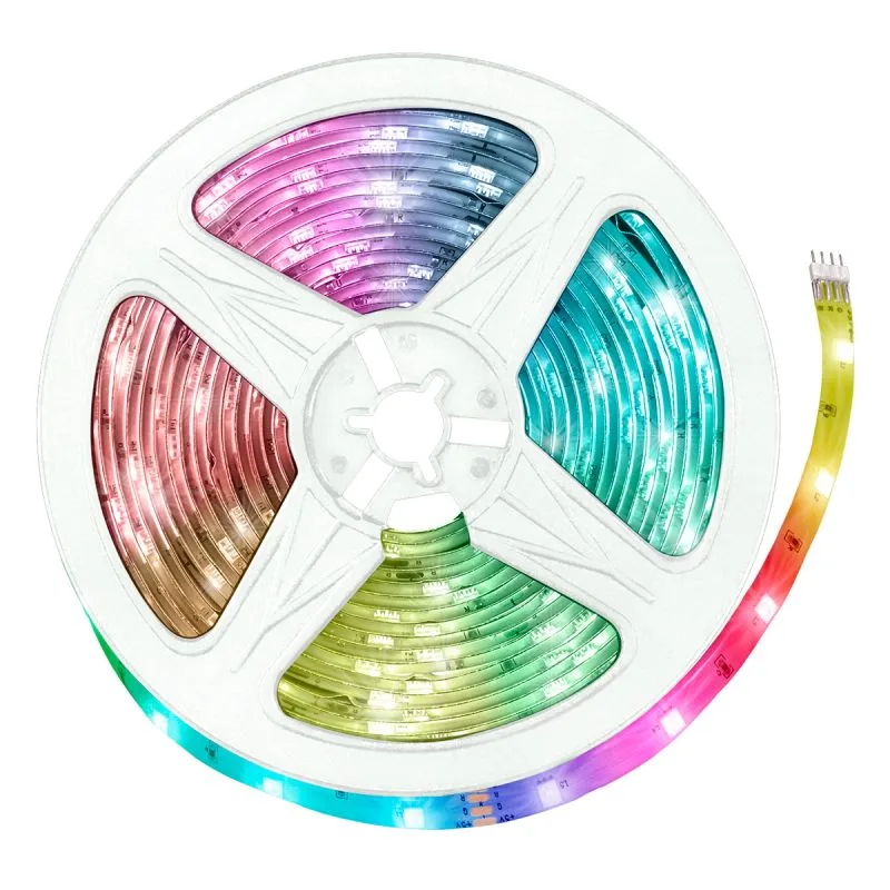 MITZU TIRA LED 5M/16 CAMBIOS DE COLOR/4 MOD DE LUZ/CONTROL